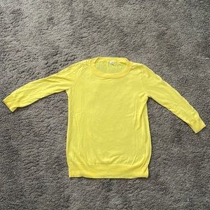 J. Crew yellow sweater